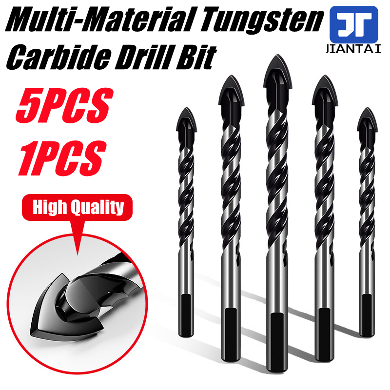 Multi-Material Carbide Drill Bit Set for Various Surfaces