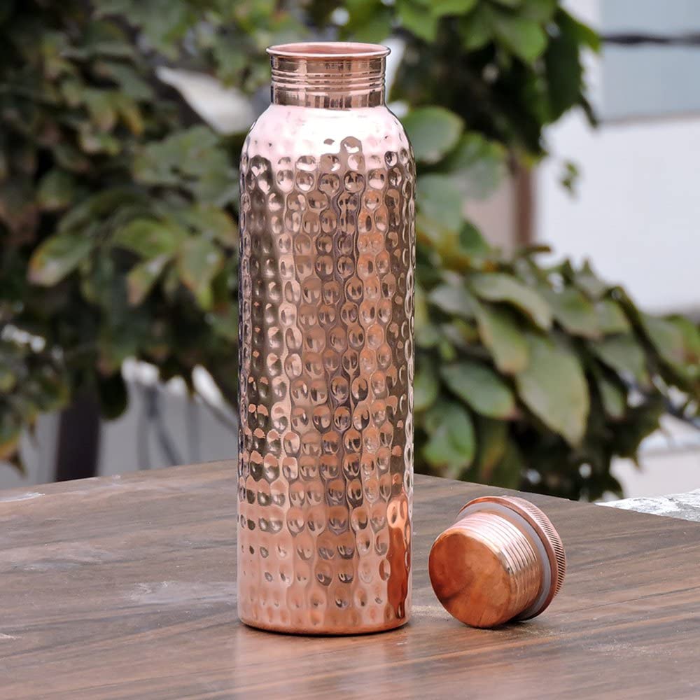 HealthGoodsIn - Pure Copper (99.74%) Tumbler Set of 2, Traveller's Copper  Glass for Serving Water