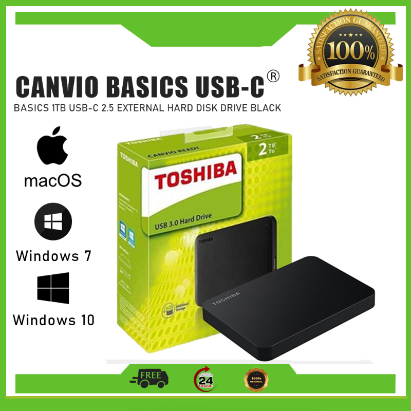 Toshiba Portable 2TB External Hard Drive USB 3.0 Disk