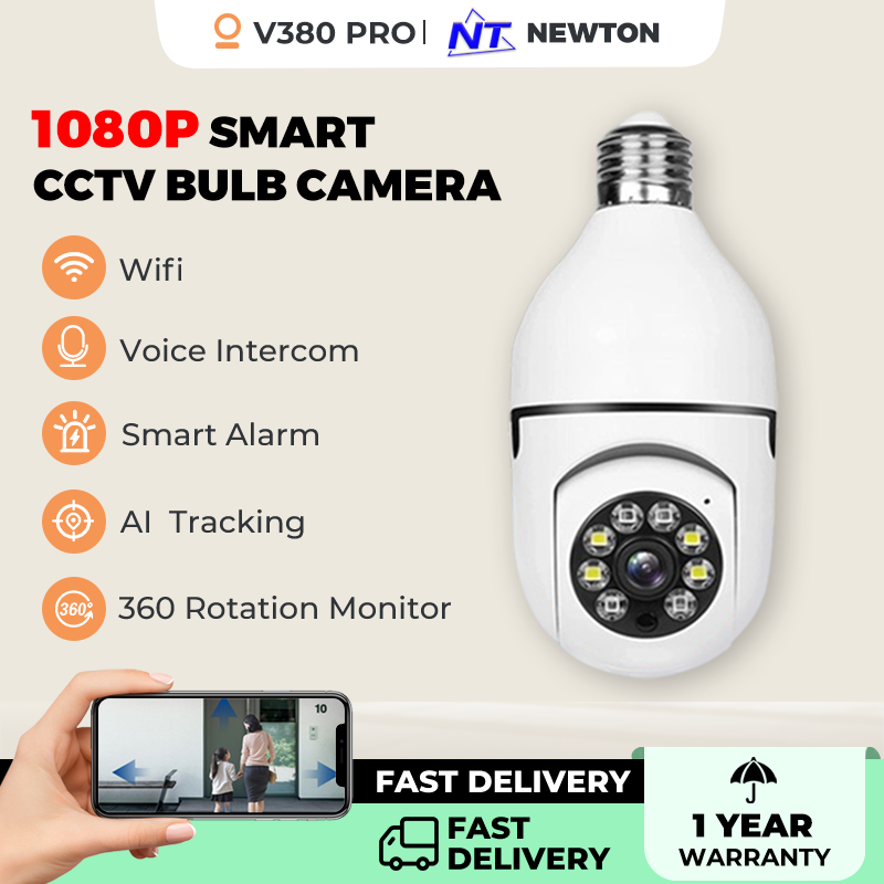 V380 Pro CCTV Bulb Camera Wi...