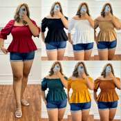 Taytay.PH Laura Smocked Top Puff Plus Size