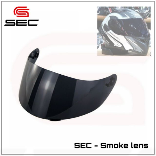 smoke lens visor