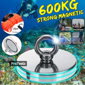 Neodymium Fishing Magnet with Eyebolt - Heavy Duty Rare Earth