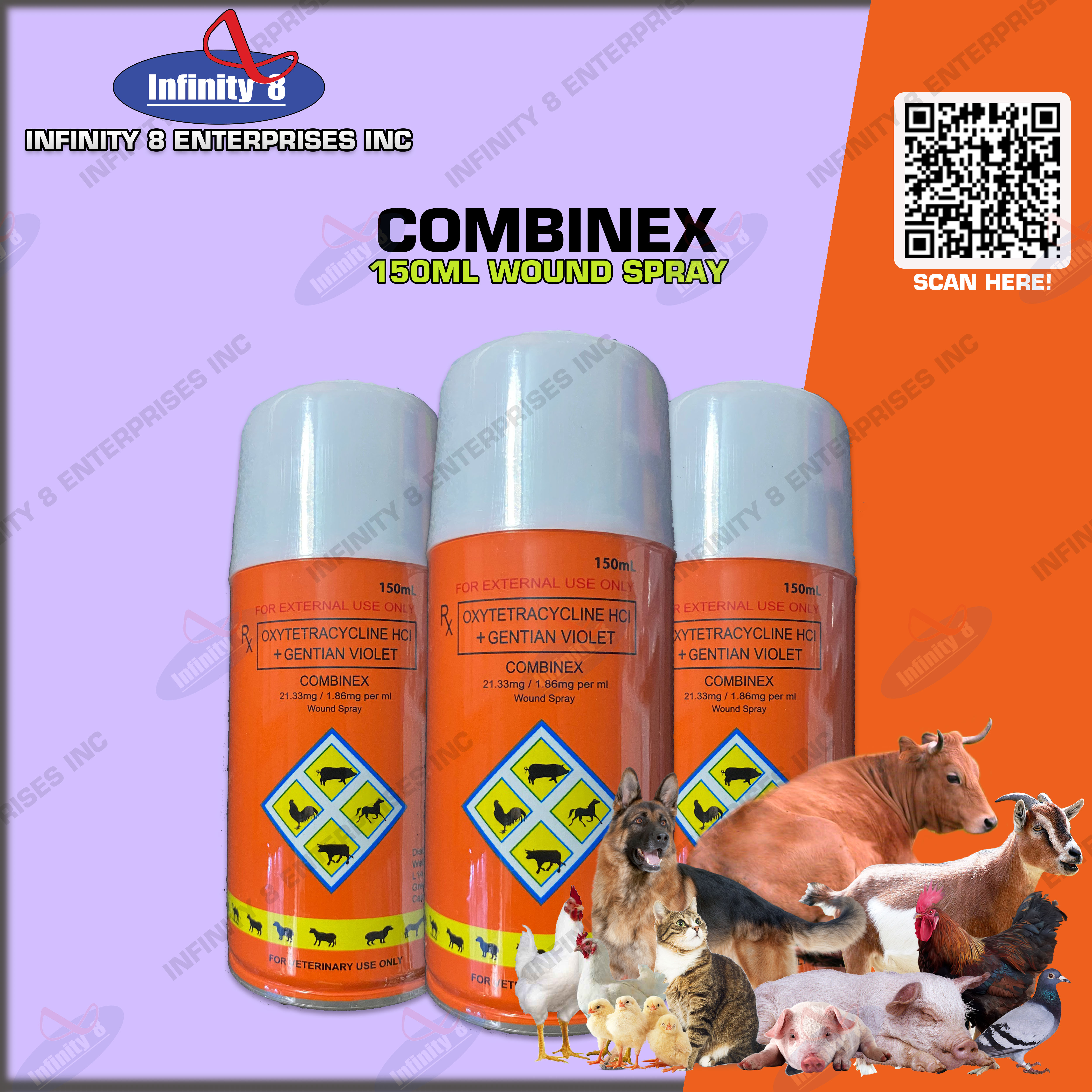 COMBINEX WOUND SPRAY 150ML