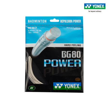 YONEX BG80 POWER Badminton Racket String - High Elasticity