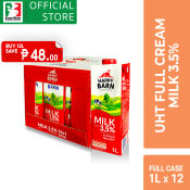 Happy Barn UHT Full Cream Milk 3.5% Full Case 12 x 1L