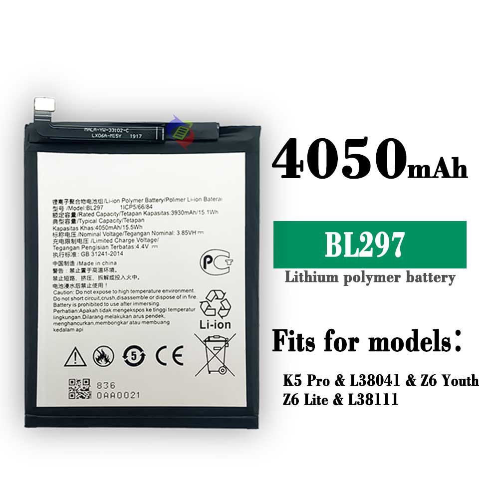 Lenovo BL297 K5 Pro L38041 Z6 Youth Z6 Lite L38111 Battery