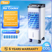 Tixx Air Cooler with Caster Wheels - Low Noise, Portable