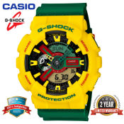 G Shock GA110 Men's Sport Watch, Green/Yellow, 200M Water Resistant