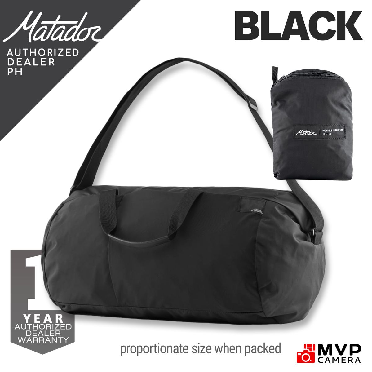 [AUTHORIZED PH] MATADOR Refraction 25L Packable Duffle Duffel Compact Small  Splashproof Bag MVP