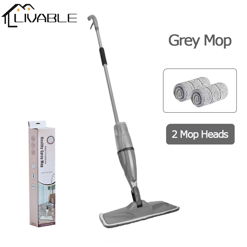 LIVABLE Spray Mop 360° Degree Spin Head Flat Floor Cleaner Water Spray Mop For Home Floor Cleaning Wet And Dry Dual Mop - Image 4