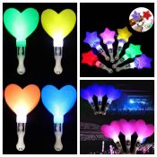 Sky Wing Led Glow Stick Heart Star Shape Luminous Concert Cheering Tube Party Light Stick