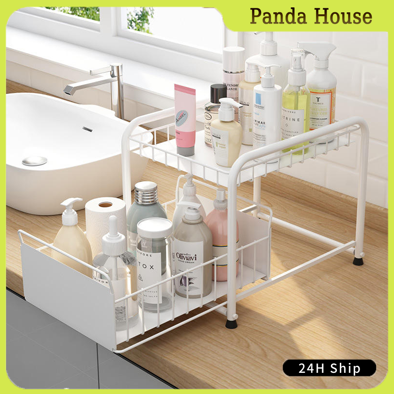 Shop Bathroom Shelf Organizer Cabinets With Sink And Cabinet with great ...