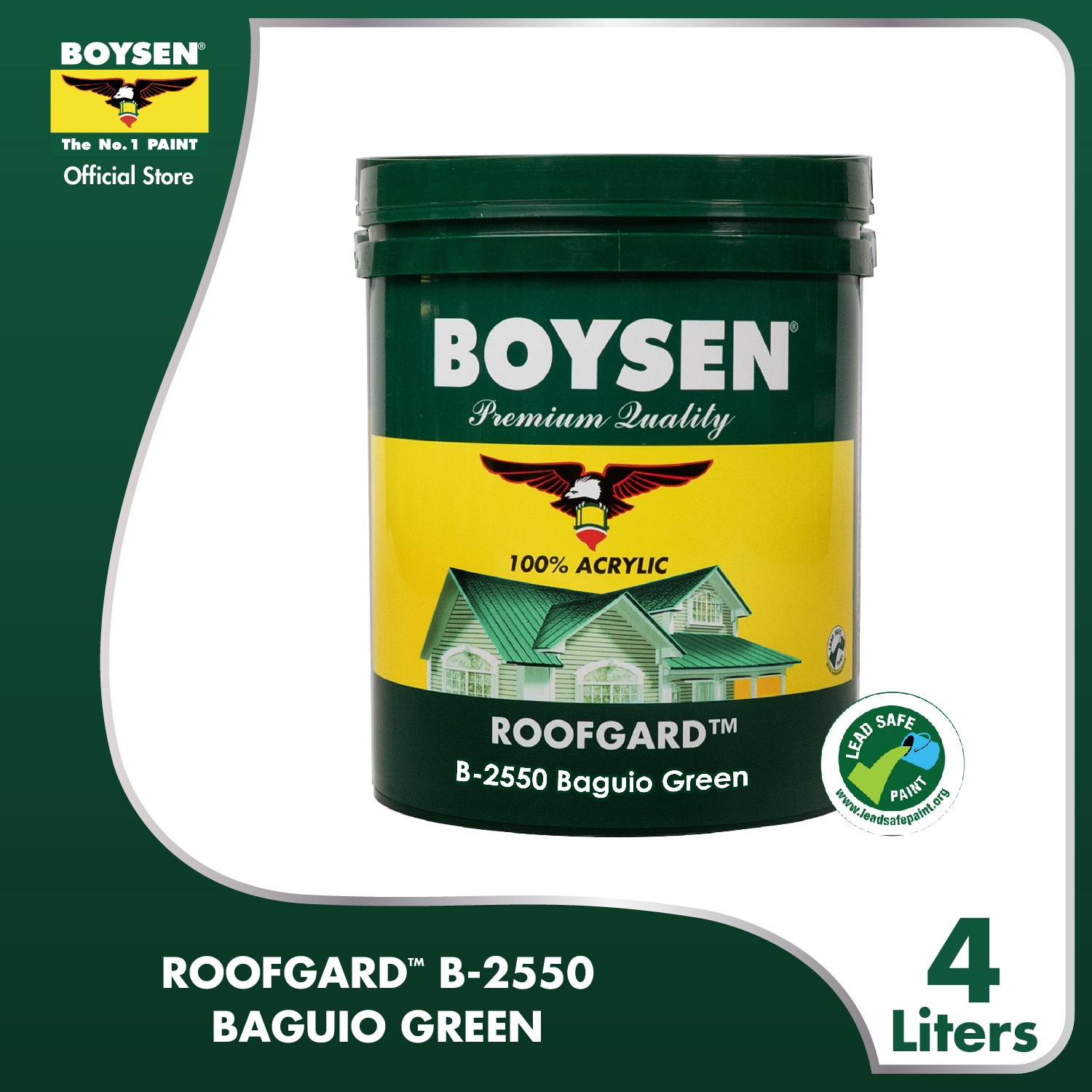 BOYSEN Roofgard Baguio Green B2550-4L