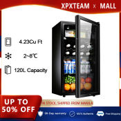 XPX 120L Mini Refrigerator - Black