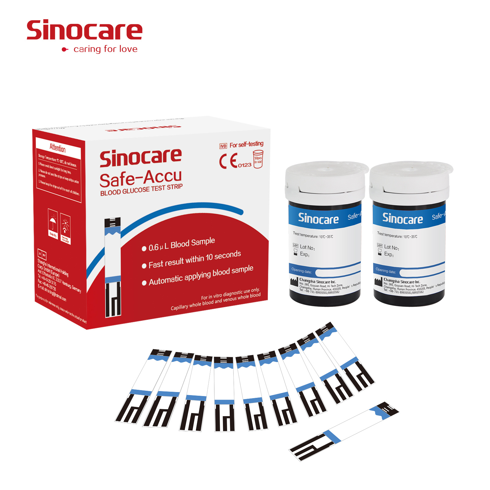 sinocare safe accu test strips