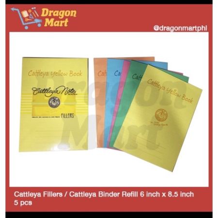 New 2023 Cattleya Fillers / Cattleya Binder Refill 6 inch x 8.5 inch 5 pcs