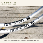HAMMER RIM Tubeless Ready Rims - 1 Pair (Brand: Weapon)