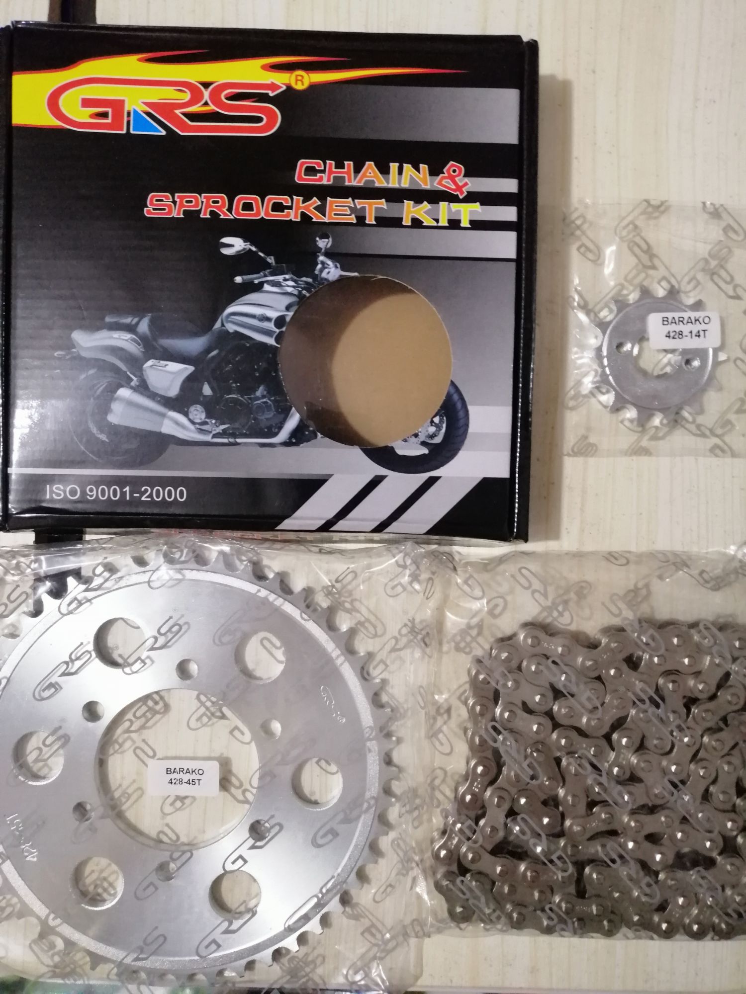 Better sprocket and rear for kawasaki store barako tricycle