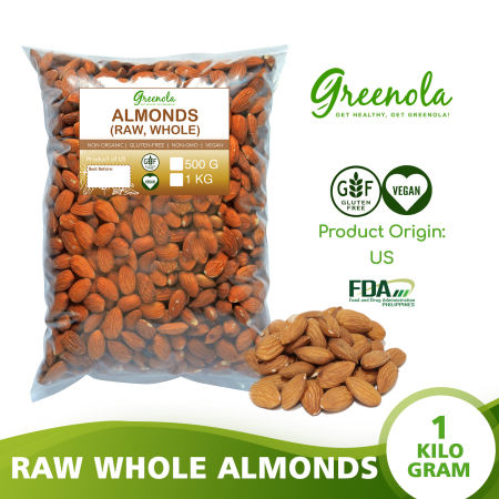 Greenola Raw Whole Almonds  1 kg