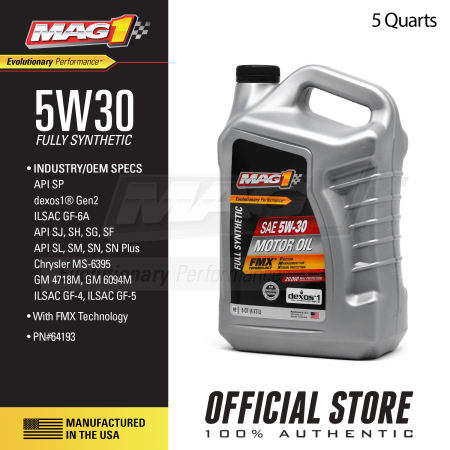 MAG 1 5W30 Full Synthetic Oil + FREE Face Mask
