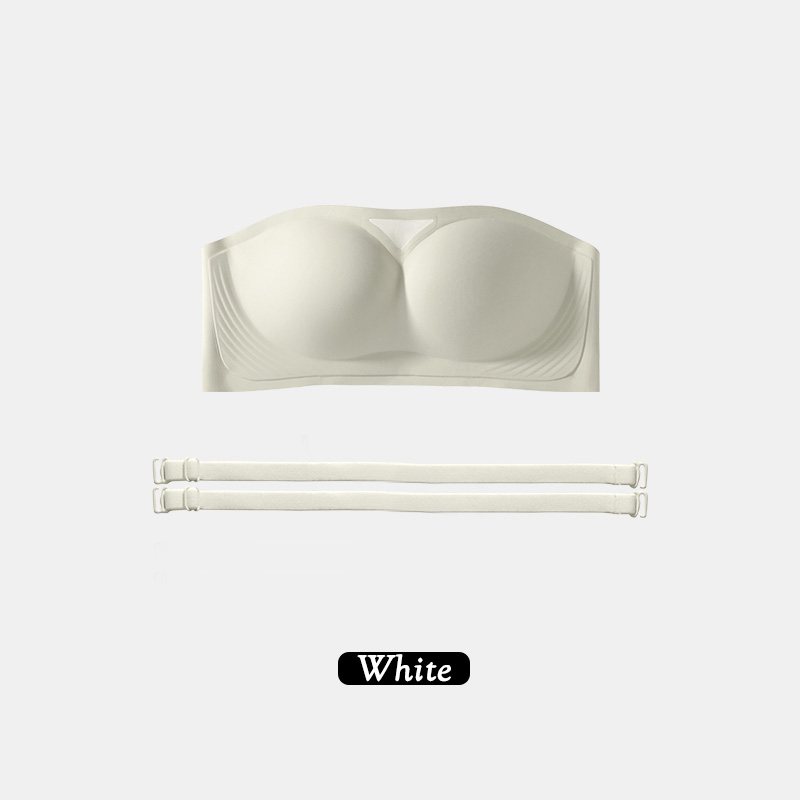 Motovita Strapless Bra Anti Slip Push Up Bra Seamless Tube Top No Wire Bra Invisible Soft Jelly Support Bra For Women - Image 4