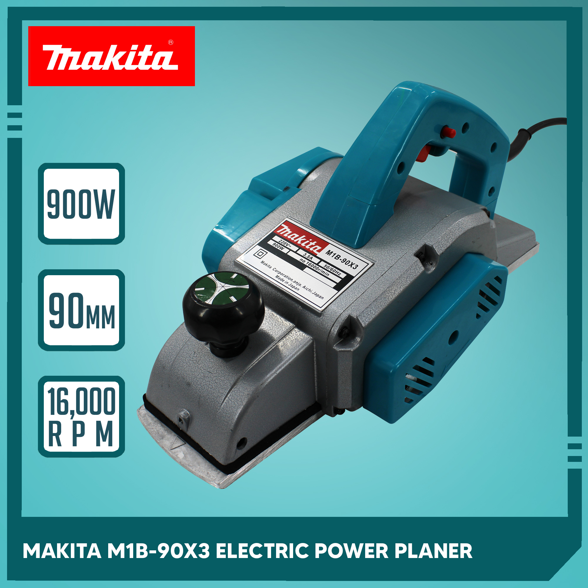 MK Industrial Heavy-Duty Power Planer