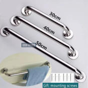 Stainless Steel Bathroom Grab Bar Safety Handrail - Home Use