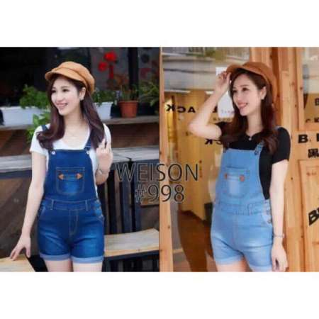 DENIM JUMPER SHORT  #998