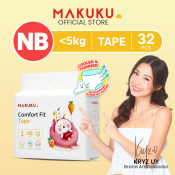 MAKUKU Breathable Comfort Fit Tape Baby Diapers