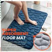 Quick Dry Anti-Slip Bathroom Floor Mat by Brand XYZ