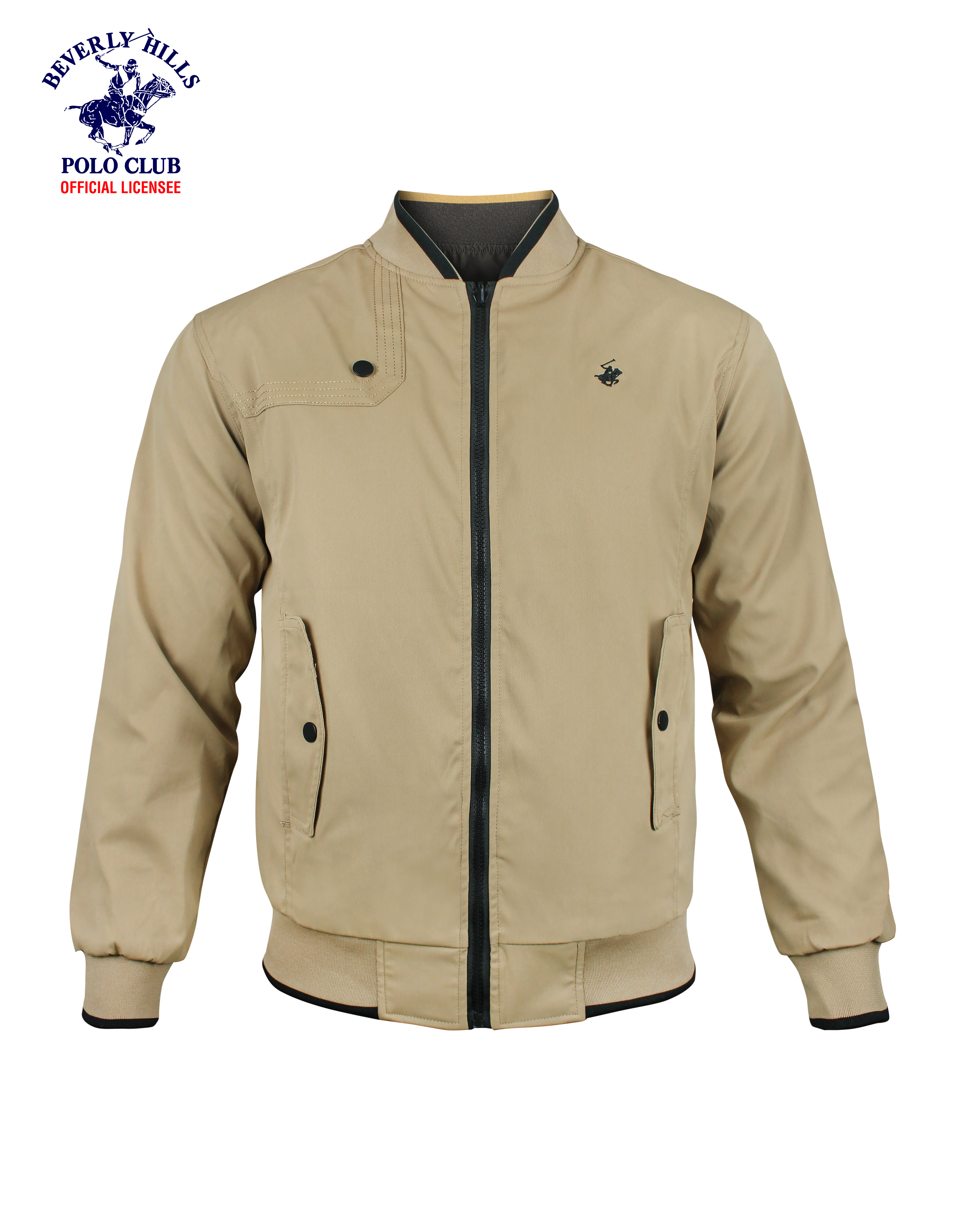 Beverly Hills Polo Club Men's Microfiber Reversible Jacket in