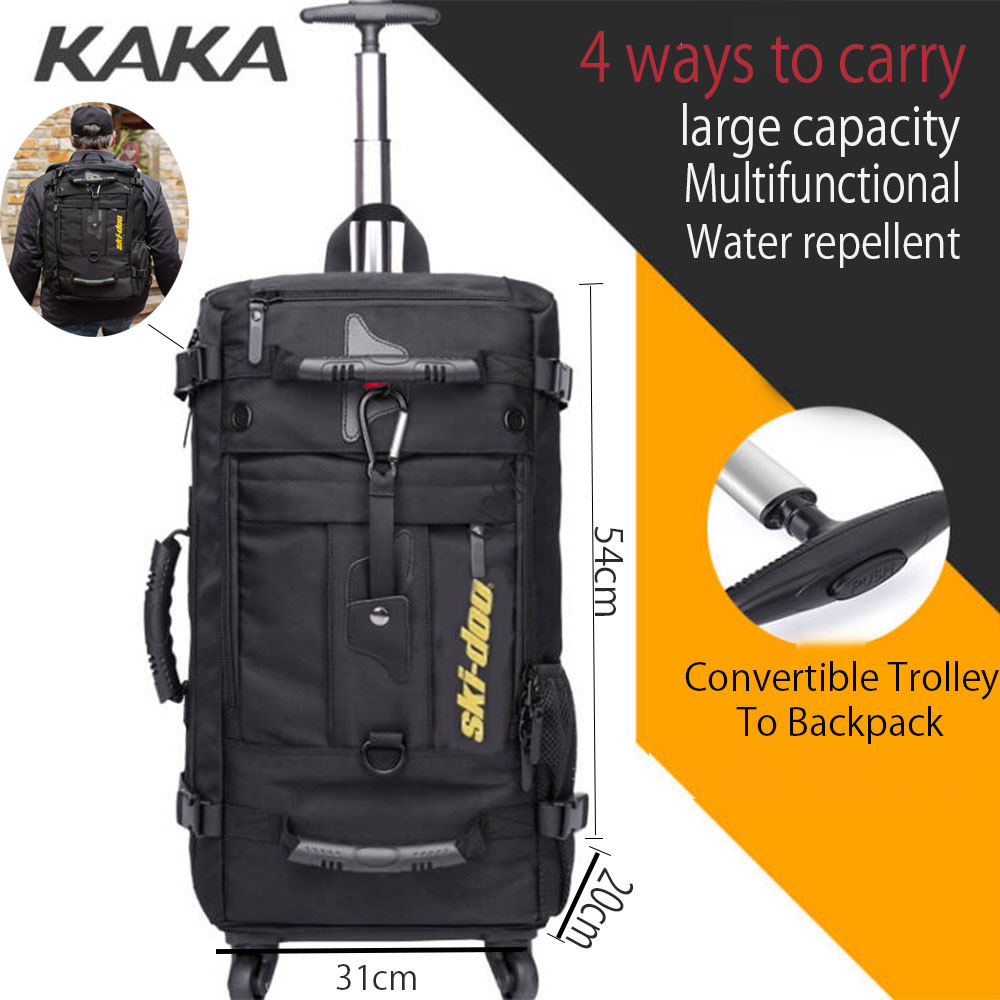 best canvas backpack for travel Mens Vintage Waxed Canvas Backpack, Leather Laptop Rucksack, Durable  Travel Hiking Bag, Retro School Daypack