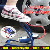 High Pressure Portable Foot Pump for Cars, Bikes, and Balls