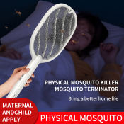 Ins Style Rechargeable Mosquito Swatter - 3000V Quick Killer