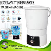 Large-capacity Portable Washing Machine with Drain Basket 