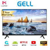 GELL 32" Smart TV - Ultra-Thin Flat Screen with Netflix/Youtube