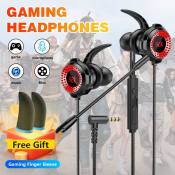 G2000 Gaming Earphones with HD Mic and Noise Reduction