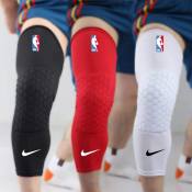 NBA&NK Black Knee Shin Sleeves - Protective Basketball Gear