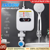 3500W LED Instant Electric Water Heater for Showers