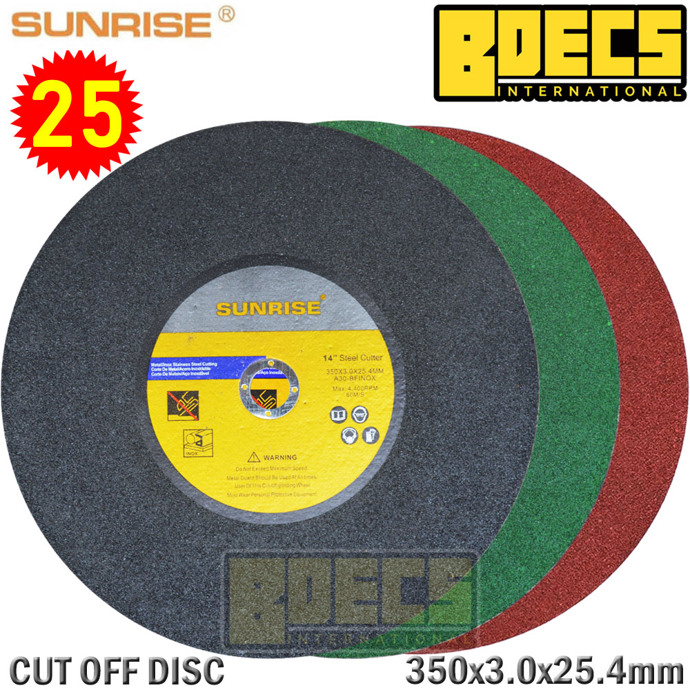 Sunrise Cut Off Wheel Disc 14" Heavy Duty  For Metal