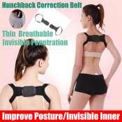 Posture Corrector Belt - Free Size, Black 