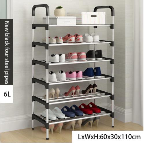 3-6 Layers Metal Shoe Rack, Diy Storage Rack, Thickened Steel Pipe, Easy  Installation Stackable And Expandable, Suitable Storage Organization For  Outdoor, Yard, Living Room, Kitchen, Bedroom, Study - Temu