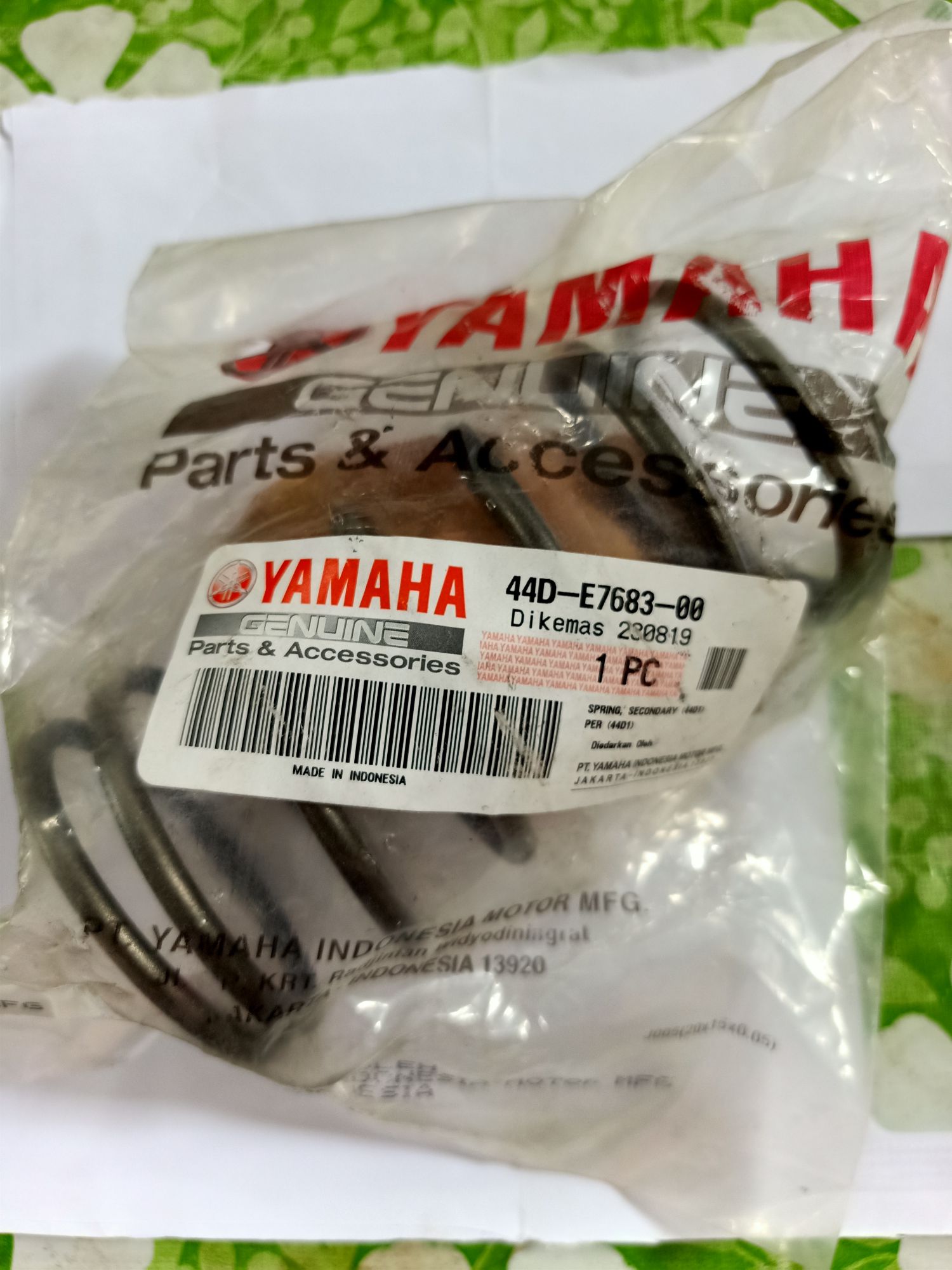 Yamaha Genuine Center Spring Secondary 44D-E7683-00 For Yamaha Mio
