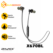 Awei X670BL Wireless Noise-Cancelling Sports Earphones