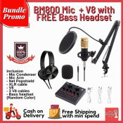 BM-800 Condenser Mic Bundle with Sound Card and Headset