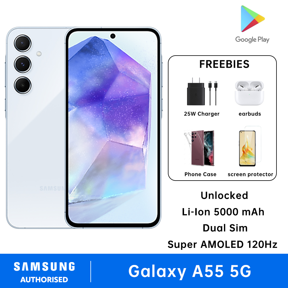 Samsung Galaxy A55 5G Smartphone Dual Sim 8GB / 12GB RAM + 256GB ROM Exynos 1480 6.6” Super AMOLED Display 120Hz 5000mAh Battery - Image 3