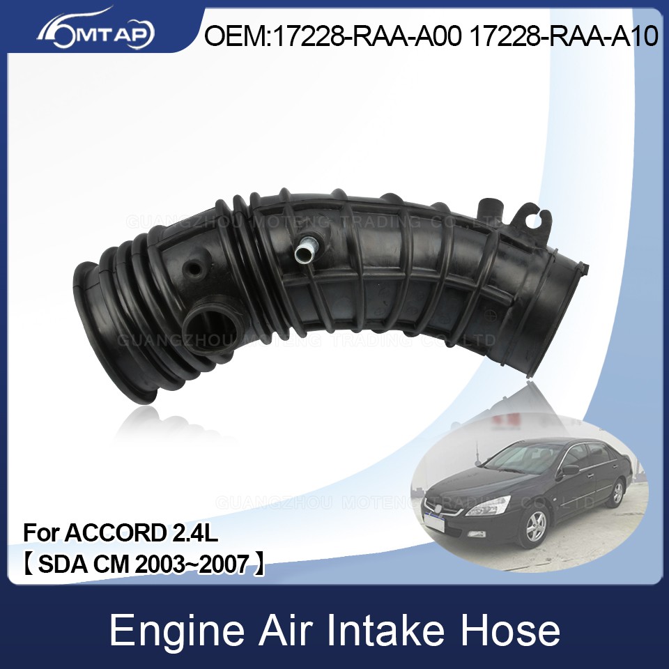 Engine Air Intake Hose Air Cleaner Tube Flow For 2003-2005  Honda Accord 2.4L