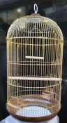 XXL Gold Bird Cage Set with Accessories