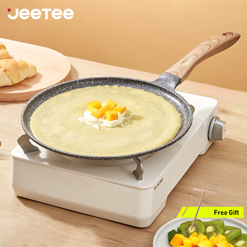 JEETEE Nonstick Pan, Nonstick Stone Frying Pan, Nonstick Omelette Skillet  with Soft Touch Handle, 3-Piece Cookware Set Induction Compatible -8